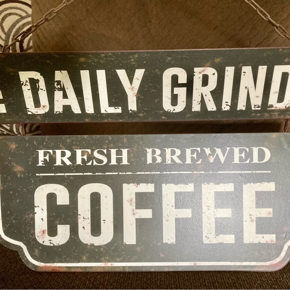 ♥️🤍💙NEW Metal Coffee Sign - Picture 1 of 2